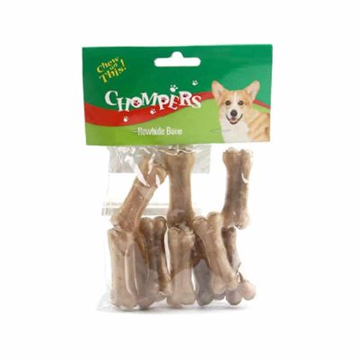 تشویقی استخوان ژلاتینی سگ ابعاد 5 سانتی متر بسته 10 عددی