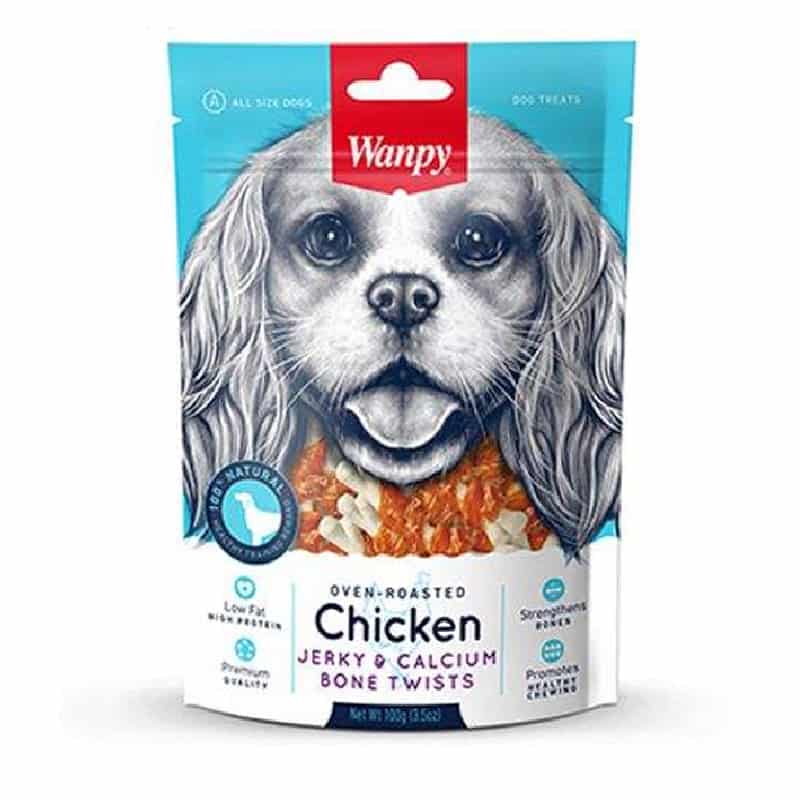 تشویقی سگ ونپی طعم استخوان دورپیچ مرغ مدل Chicken Jerky And Calcium Bone Twists وزن ۱۰۰ گرم_6616c243d2764.jpeg تشویقی سگ ونپی طعم استخوان دورپیچ مرغ مدل Chicken Jerky And Calcium Bone Twists وزن ۱۰۰ گرم - تصویر 1