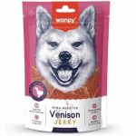 تشویقی سگ ونپی طعم گوشت گوزن مدل Venison Jerky وزن ۱۰۰ گرم