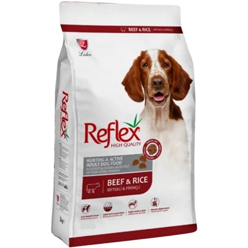 غذای خشک سگ بالغ رفلکس Reflex Hunting & Active طعم گوشت و برنج وزن 15+1 کیلوگرم_6616b55601f9f.jpeg غذای خشک سگ بالغ رفلکس Reflex Hunting & Active طعم گوشت و برنج وزن 15+1 کیلوگرم - تصویر 1