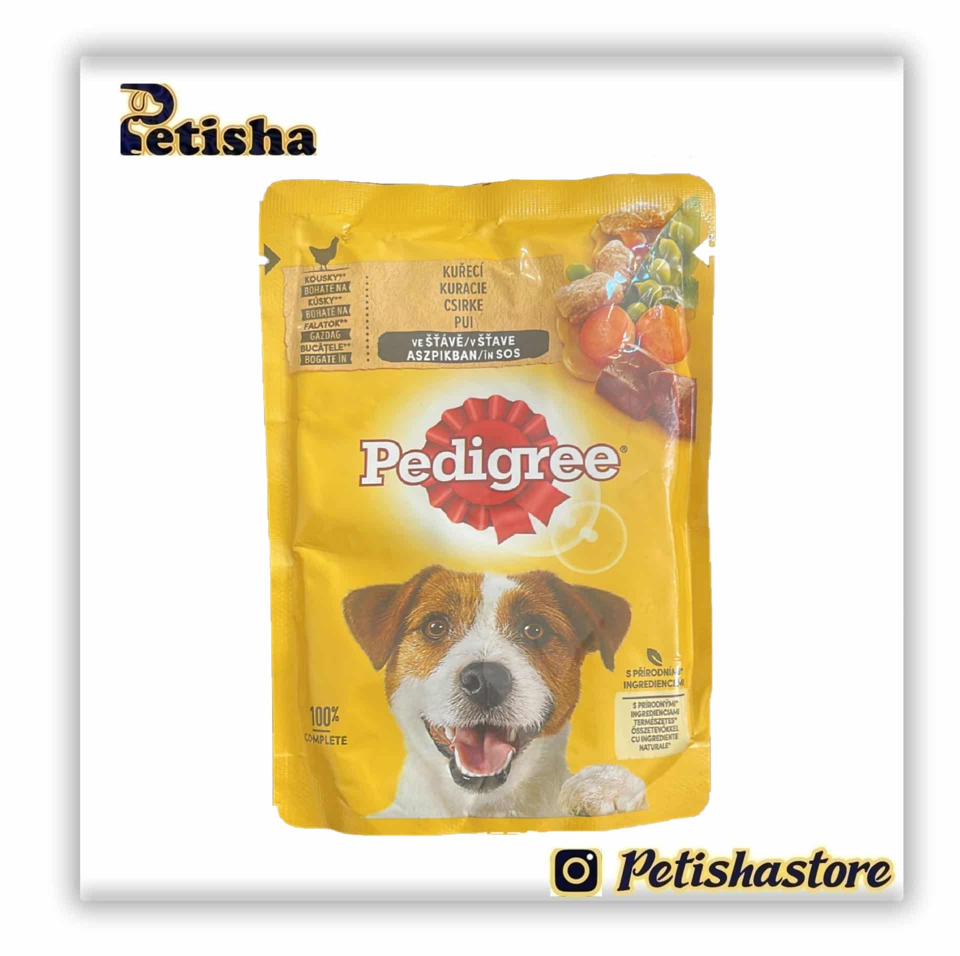 پوچ سگ پدیگری Pedigree طعم مرغ وزن 100 گرم_6616ccb434b01.jpeg پوچ سگ پدیگری Pedigree طعم مرغ وزن 100 گرم - تصویر 1