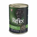 کنسرو سگ بالغ Reflex plus با طعم مرغ وزن 400 گرم