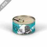 کنسرو گربه فیفورا رویال مدل نچرال طعم فیله ماهی و برنج – وزن 120 گرمی