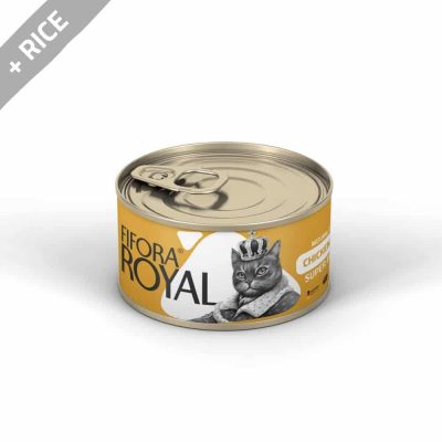 کنسرو گربه نچرال فیفورا رویال طعم فیله مرغ و برنج – وزن 120 گرمی