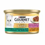 کنسرو گربه گورمت Gourmet گلد با طعم جگر وزن 85 گرم