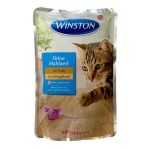 پوچ گربه وینستون Winston طعم بوقلمون در سس وزن 100 گرم