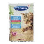 پوچ گربه وینستون Winston طعم ماهی در ژله گیاهی وزن 100 گرم