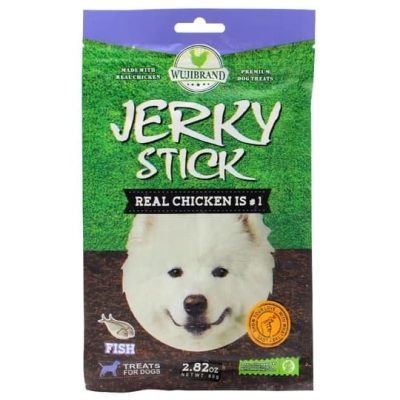 تشویقی سگ جرکی استیک jerky stick طعم ماهی وزن 70 گرم