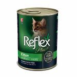 غذای کنسرو بچه گربه Reflex plus (طعم مرغ)، 400 گرم