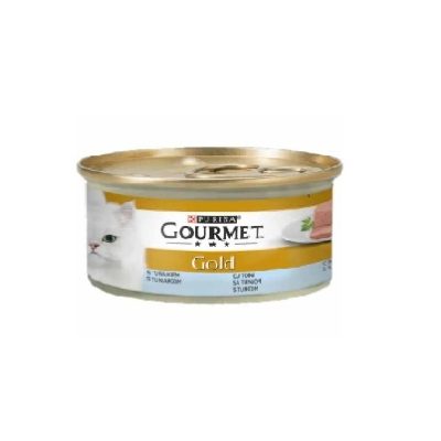 کنسرو گربه گورمت Gourmet گلد با طعم ماهی تن وزن 85 گرم (اصل آلمان)