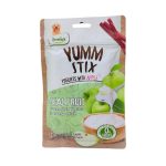 تشویقی سگ یام استیکس دنتالایت Yumm Stix با طعم ماست با سیب وزن 50 گرم