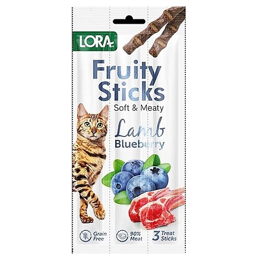 تشویقی مدادی گربه برند لورا LORA طعم بره و بلوبری Fruity sticks_685ebe2cd61c0.jpeg تشویقی مدادی گربه برند لورا LORA طعم بره و بلوبری Fruity sticks - تصویر 1
