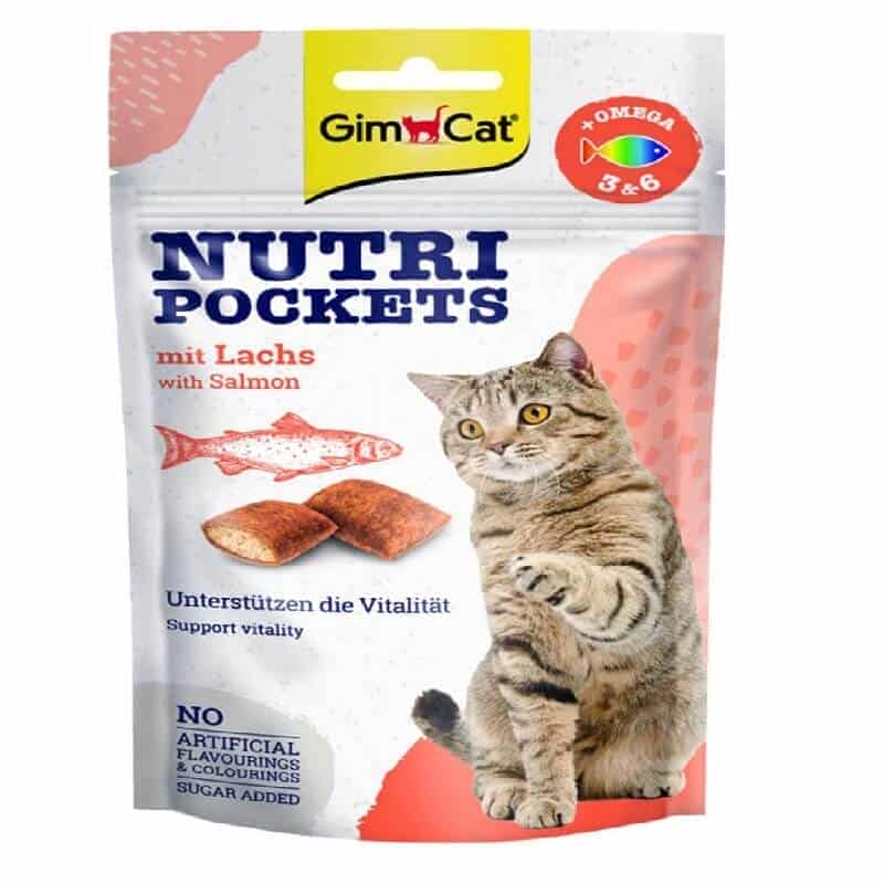 تشویقی گربه جیم کت مدل Nutri Pockets طعم سالمون وزن ۶۰ گرم_686805ac0e34d.jpeg تشویقی گربه جیم کت مدل Nutri Pockets طعم سالمون وزن ۶۰ گرم - تصویر 1