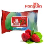 دستمال مرطوب پاکتی برند مستر پنگوئن Mr. Panguin با رایحه توت فرنگی تعداد 50 برگی