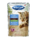 پوچ گربه وینستون Winston طعم گوشت گاو در ژله گوجه فرنگی وزن 100 گرم