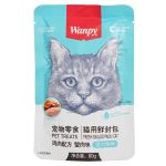 پوچ گربه ونپی با طعم مرغ و خرچنگ 80 گرم