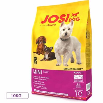 غذای خشک سگ بالغ نژاد کوچک جوسرا مدل Josidog Mini Adult “بصورت فله” وزن 10 کیلوگرم