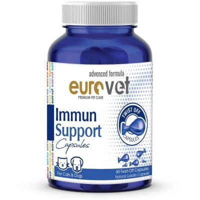 قرص ژلاتینی تقویت سیستم ایمنی سگ و گربه یوروپت پلاس 60 عددی (یورو پت)
