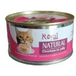 کنسرو نچرال گربه رویال کوکو طعم مرغ در ژله 220 گرم