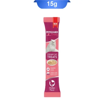 بستنی گربه طعم مرغ پت گارد (PetGuard) وزن 15 گرم (یک عدد)